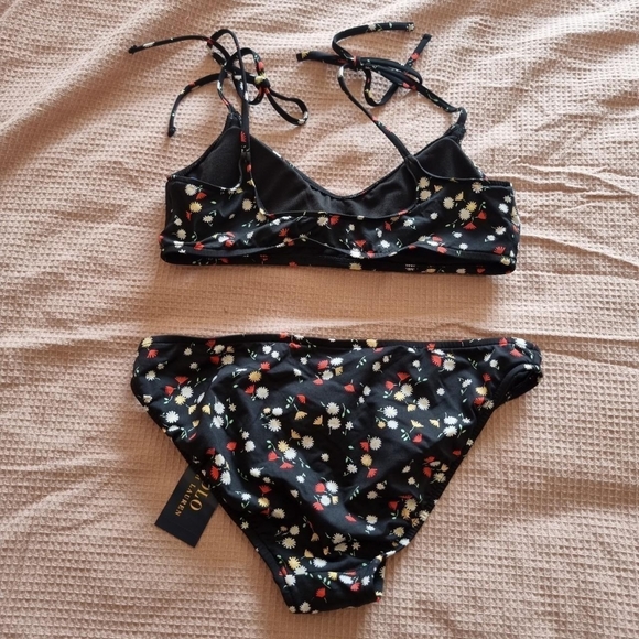 Polo Ralph Lauren Black Floral bikini Size small uk 8BNWT see description - Picture 2 of 4